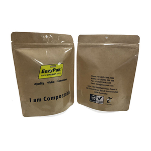 Exclusive Recycle Biodegradable Zipper Bags Zipper Stand Up Pouch Custom Coffee Bags with Valve