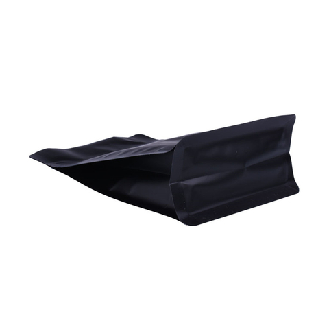 High Quality Standard Top Zip Black Kraft Paper Zipper Bag Packaging for Bags