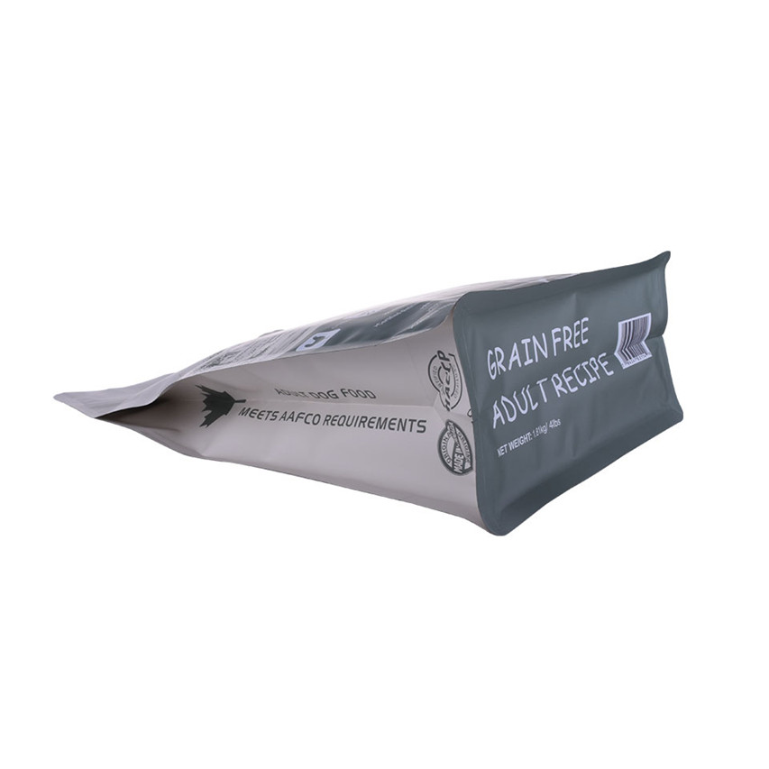 Custom Design Waterproof Biodegradable Stand Up Pouch Side Gusset Pouches Damaged Bag Dog Food