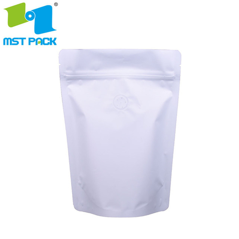 Clear cellophane bag compostable material coffee bean bag gusset plastic bag