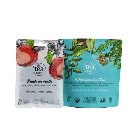 Hot Sale Resealable Coffee Zipper Stand Up Pouch Tea Bag Sachet