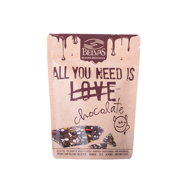 Compostable Stand Up Custom Printed Biodegradable Zip Lock Chocolate Food Bags Wholesale
