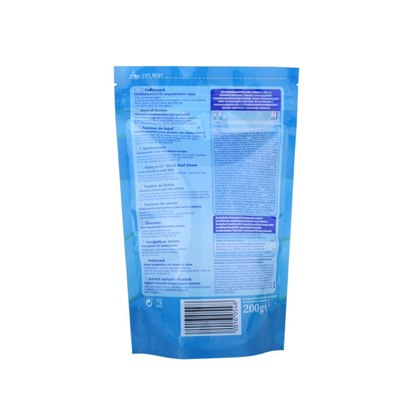 Fashion Top Seal Wellness Dog Food Clear Plastic Bags for Packaging Dog Food Packing Bag