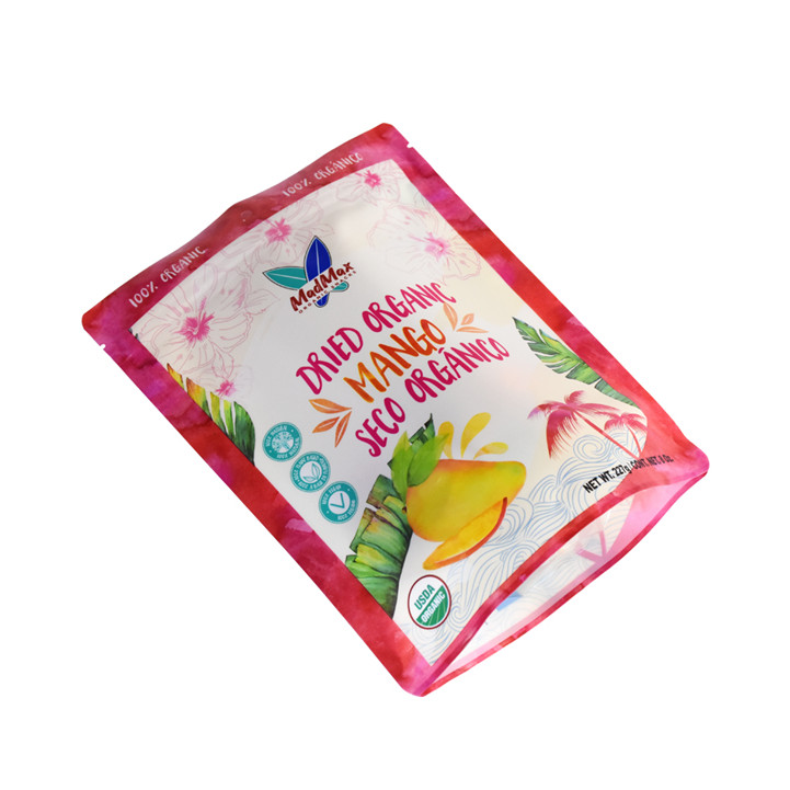 Renewable Customized Logo Sustainable Dried Fruit Snack Pouches Wholesale