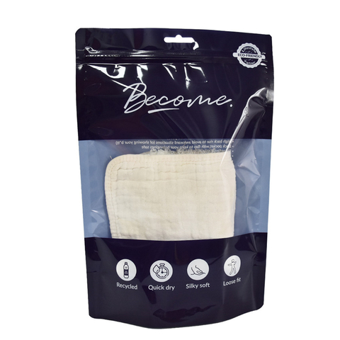 Reusable Hot Stamping Quad Seal T-shirt Packaging Bag