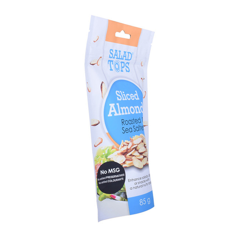 Custom logo paper clear gusset bags recycling food packaging flat bottom bag