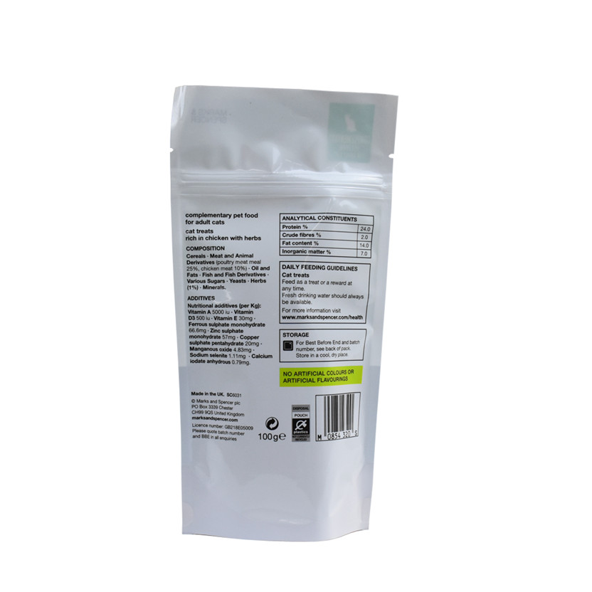 Heat Seal Roasted Poultry Stand Up Pouch with Zipper Deer Feed Bag