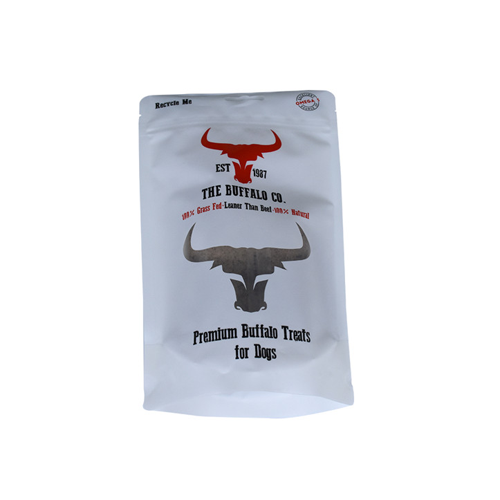 Heat Seal Easy Tear Clear Plastic Zip Recycle Pet Food Pouches Pet Bird Food Bag