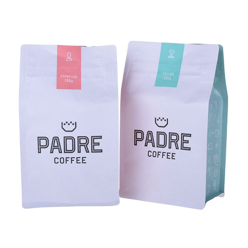Colorful Printing Compostable Recycle Paper Bags Biodegradable Wrapper Best Coffee Pouches