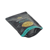 Eco-friendly Zipper Seal Varnishing Corn Starch Based Biodegradable Flat Bottom Kraft Paper Plastic Food Packaging Heat Sealable Bag