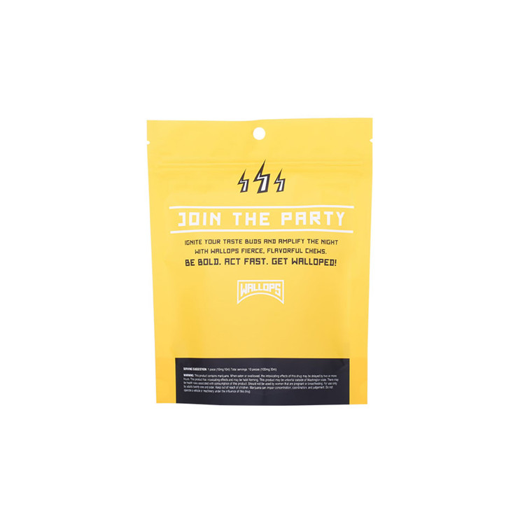 New Style Mositure Proof Child Resistant Plastic Zip Lock Doypack Pouches