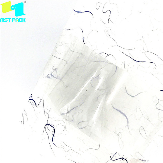 Rice paper laminatd biodegradable plastic seal bags with clear window for food packing