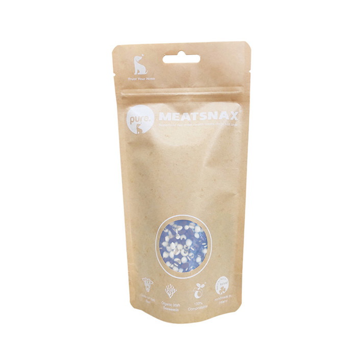 Customized Digital Printing Resealable Spot Gloss with Matte Pet Food Ziplock Bag