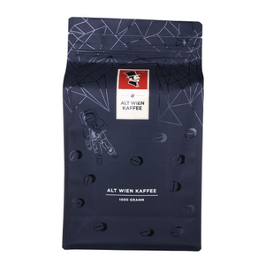 Biodegradable Compostable Creative Design Flat Bottom Coffee Bag Wholesale