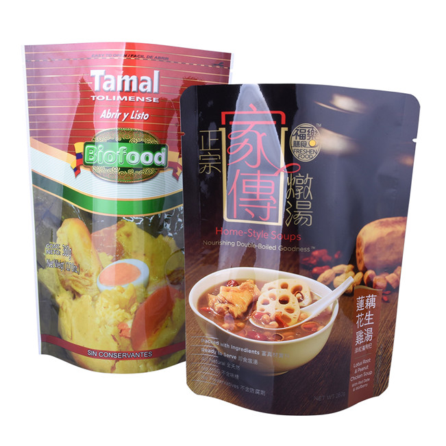 Custom Design varnishing eco friendly poly bags food bag vacuum pouch