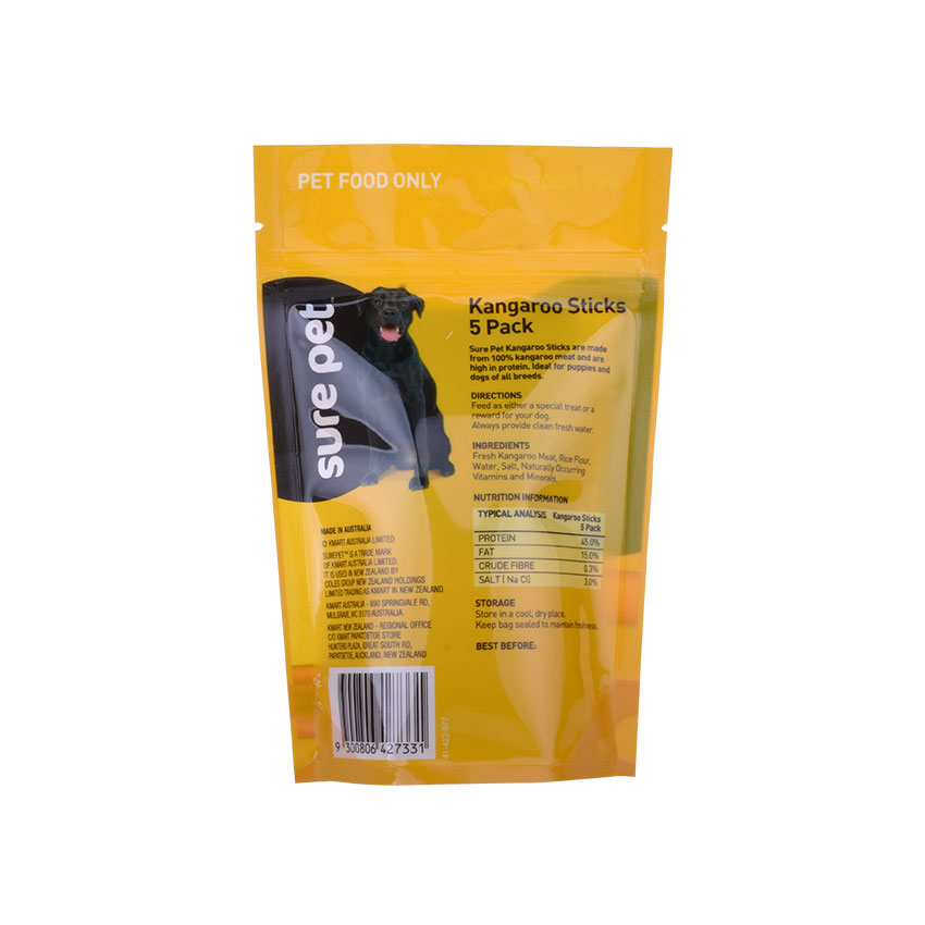 Best Price U Bottom Seal Pla Standard Top Zip Bag with DIN Certification