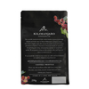 High quality square bottom coffee zip lock bag black with valve