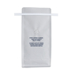 Custom print block bottom coffee pack paper for bag with tin tie
