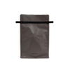 High Quality Eco Friendly Resealable Flat Bottom Matte Printing Pouch Coffee
