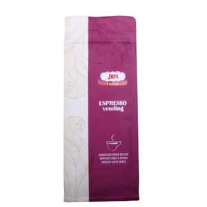 Eco Friendly Custom Printed Flat Bottom Coffee Pouch with Degassing Valve Wholesale