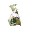 Imprinted logo on eco plastic recyclable fruit bag zipped with handle
