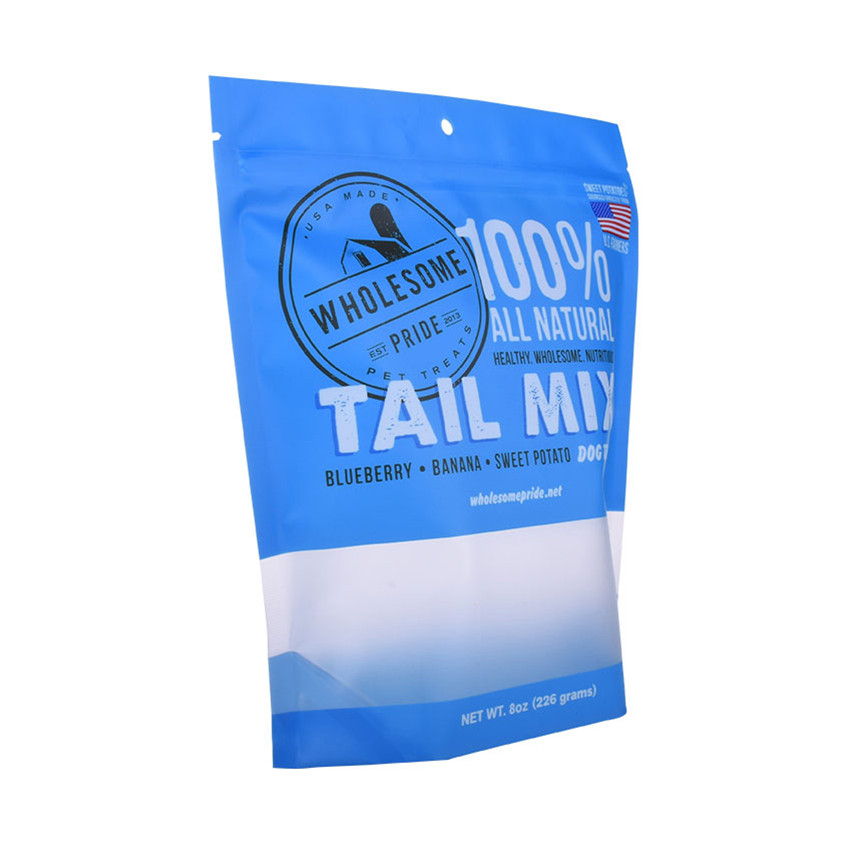 Top Quality Customized Print Small Eco Plastic Stand Up Pet Food Pouch Packets