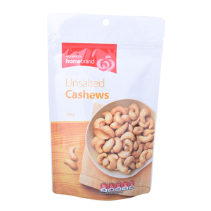 Biodegradable Compostable Customized Logo Stand Up Bags for Nuts Packaging Wholesale