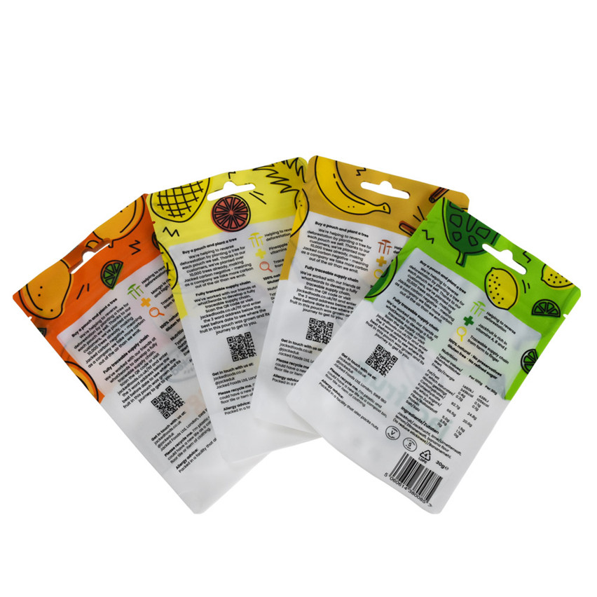 Eco Friendly Gravure Printing Colorful Stand Up Dried Fruit Packaging Bag Wholesale