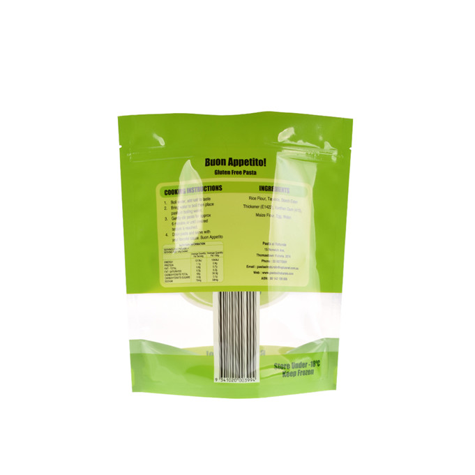 Customized Print Laminated Material K Bottom Seal Resealable Ziplock Clear Plastic Packaging