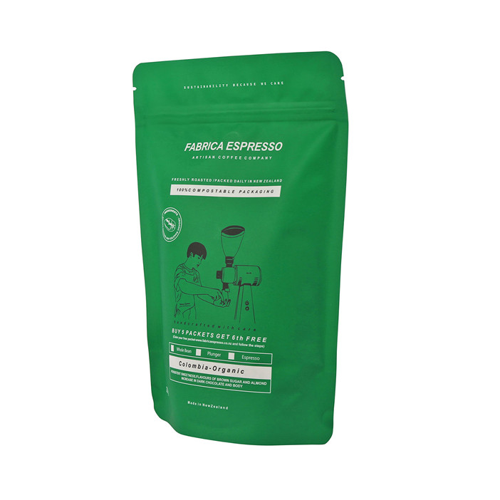 Biodegradable eco packaging wholesale for coffee packing standup doypack