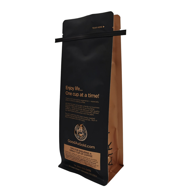 Digital Printing New Block Bottom Tintie Packaging Solutions with Tear Notch