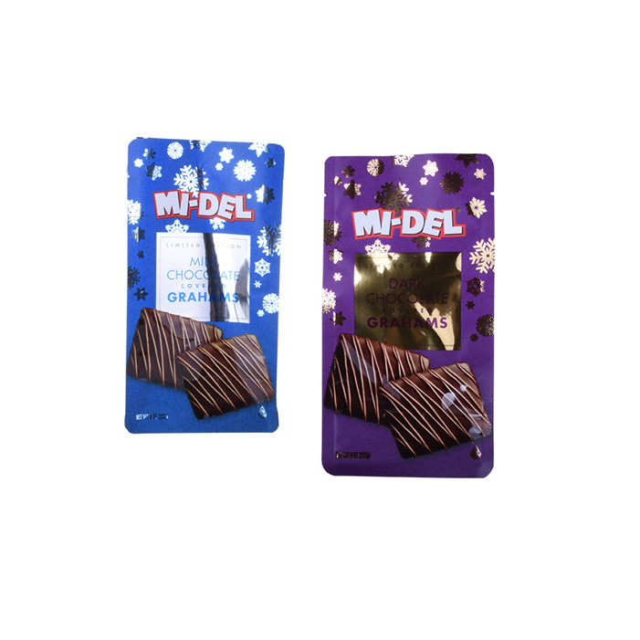 Inventory Foil Lined 8 side seal laminated pouch custom for chocolate packing