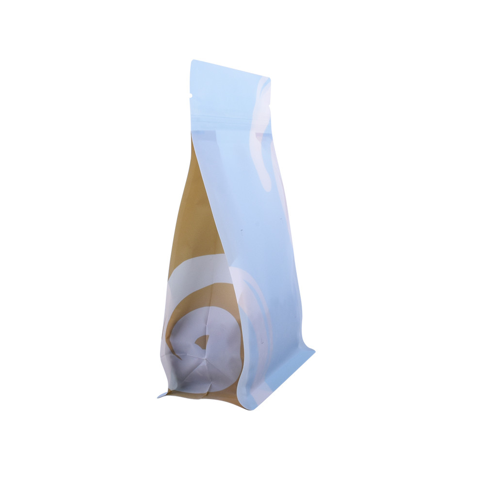 Compostable Custom Logo 8 Side Sealed Tea Packaging Bags