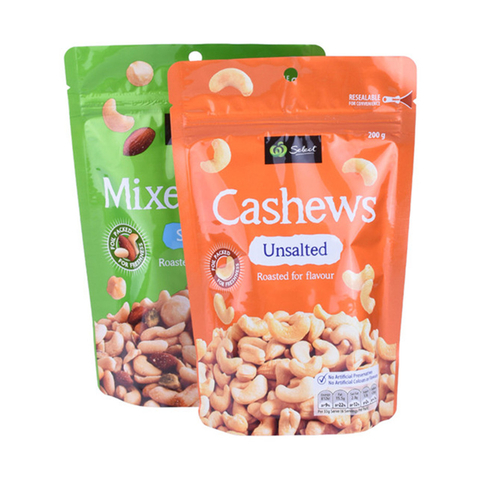 Retail Reclosable Cashew Bag 1Kg Stand Up Pouch