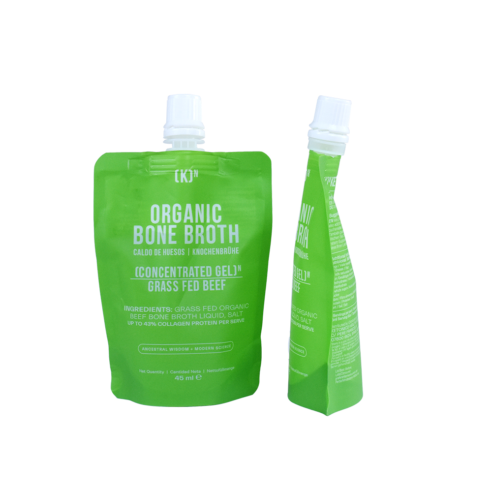 Food Safe Zip Lock spout Bags with Custom Logo Packaging Pouch Recycled Food Grade Eco-friendly