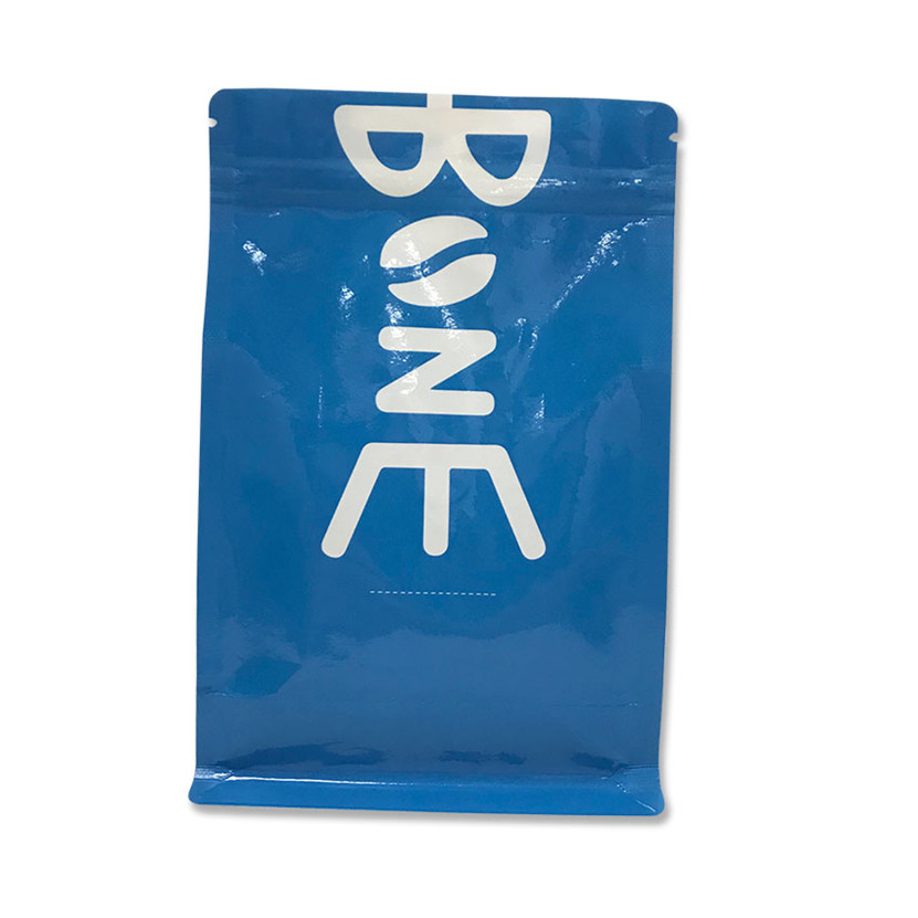 Custom gravure printing block bottom zipper pouch