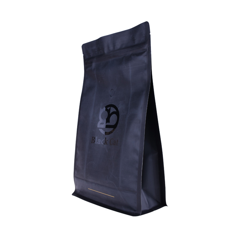 High Quality Compostable Box Bottom Empty Coffee Sachet Bag