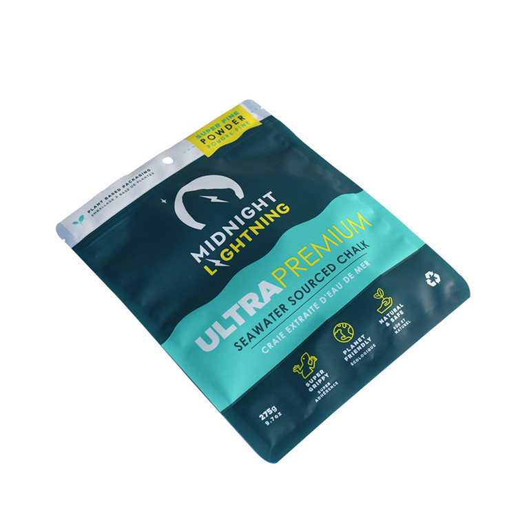 Recycle Flat Bottom Bag Food Packaging Bag For Coffee Bean