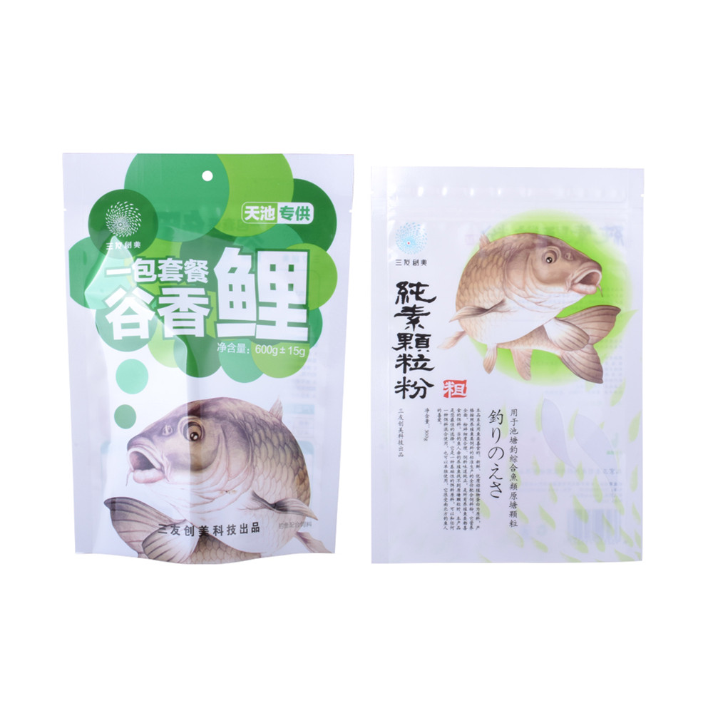 Sustainable materials fish food bag oragnic packaging pet food