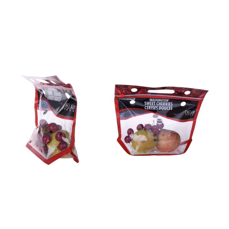 Recyclable package materials for fresh fruit with handle