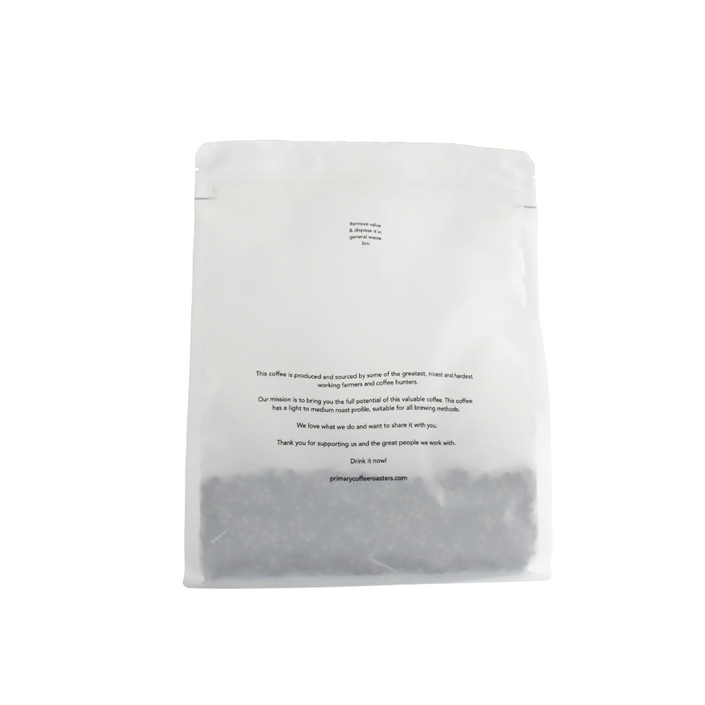 Sustainable plastic recycled and eco friendly wholesale packaging cafe bag with valve