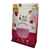 Recycle Dried Food Pckaging Stand Up Nuts Pouch Flat Bottom Dried Fruit Bag With Window