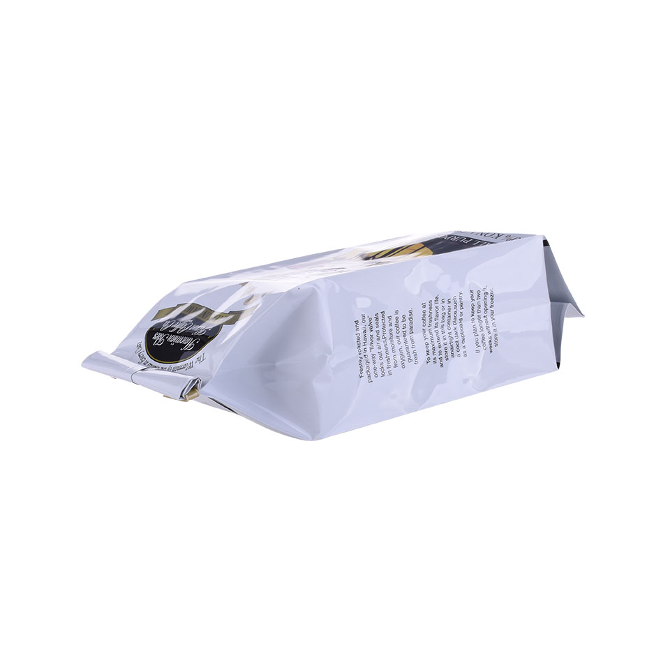 Eco Friendly Renewable Zipper Flat Bottom Gusset Coffee Bag