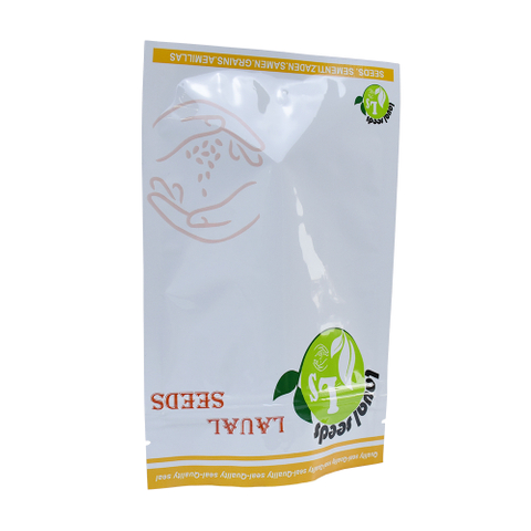 Wholesale Price Custom 3 Side Seal Corn Seed Plastic Packaging Bag with Zipper