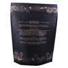 Custom Printed Fully Compostable 250 Scrub Black Coffee Bag with One Way Valve