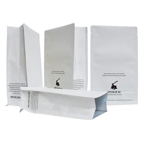 Good Quality Flat Bottom Coffee Pouch with Customized Logo