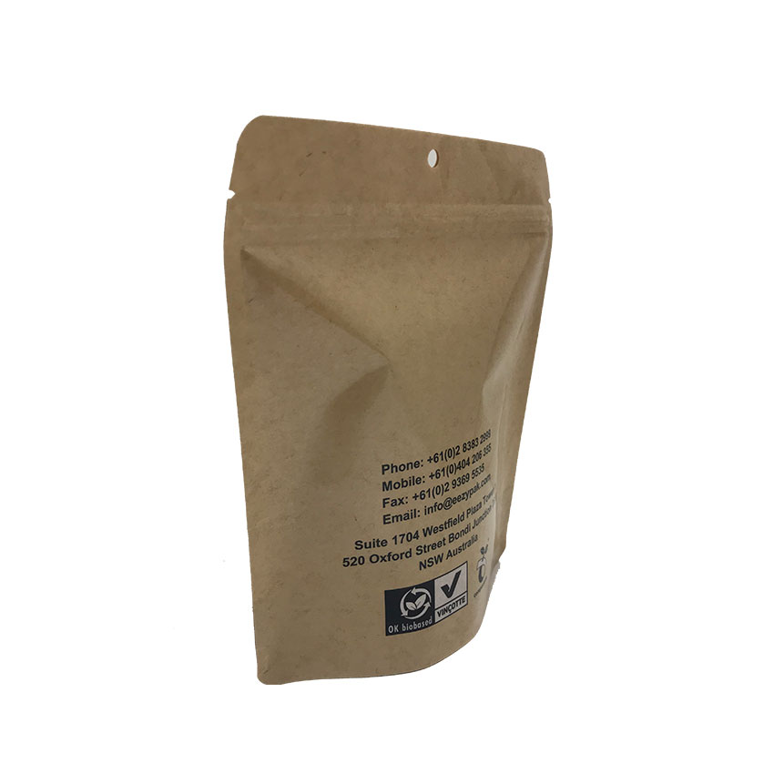 Bio Eco Friendly Fully 100% Home Compostable Coffee Bags with Valve
