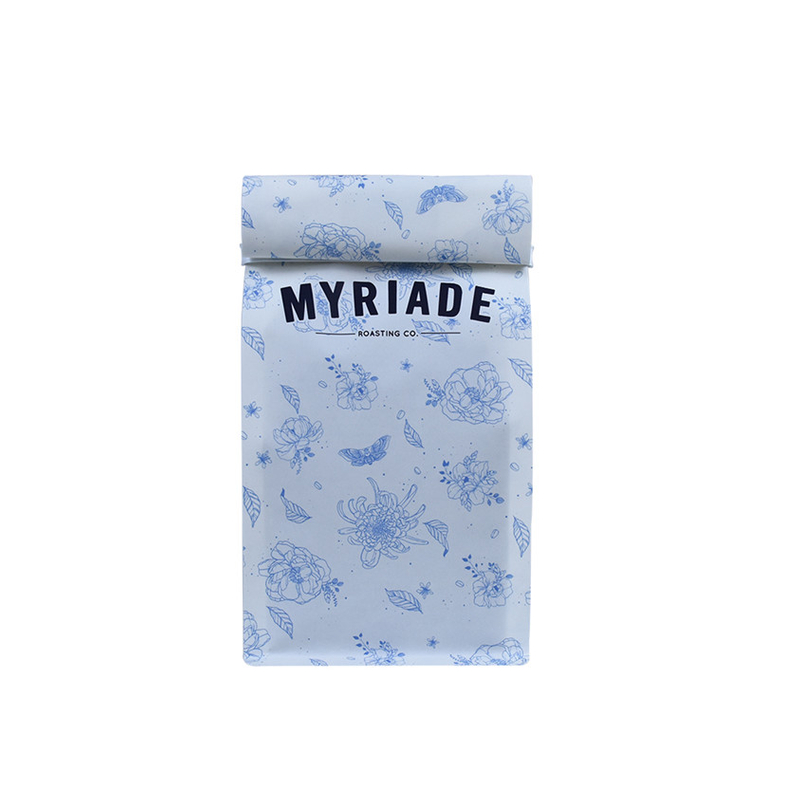 Custom Logo Compostable Coffee Bags with Tin Tie Wholesale