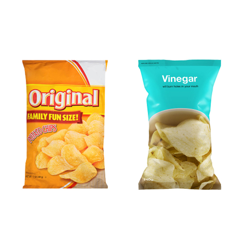 Customized Print Laminated Material Chip Bag Purses