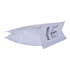 Custom white kraft coffee pouch with front zipper Biodegradable
